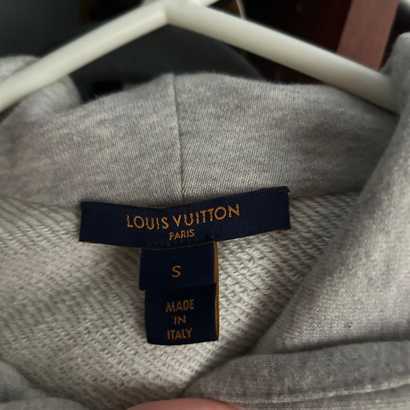 Authentic Louis Vuitton zip up hoodie in gray - Picture 2 of 4